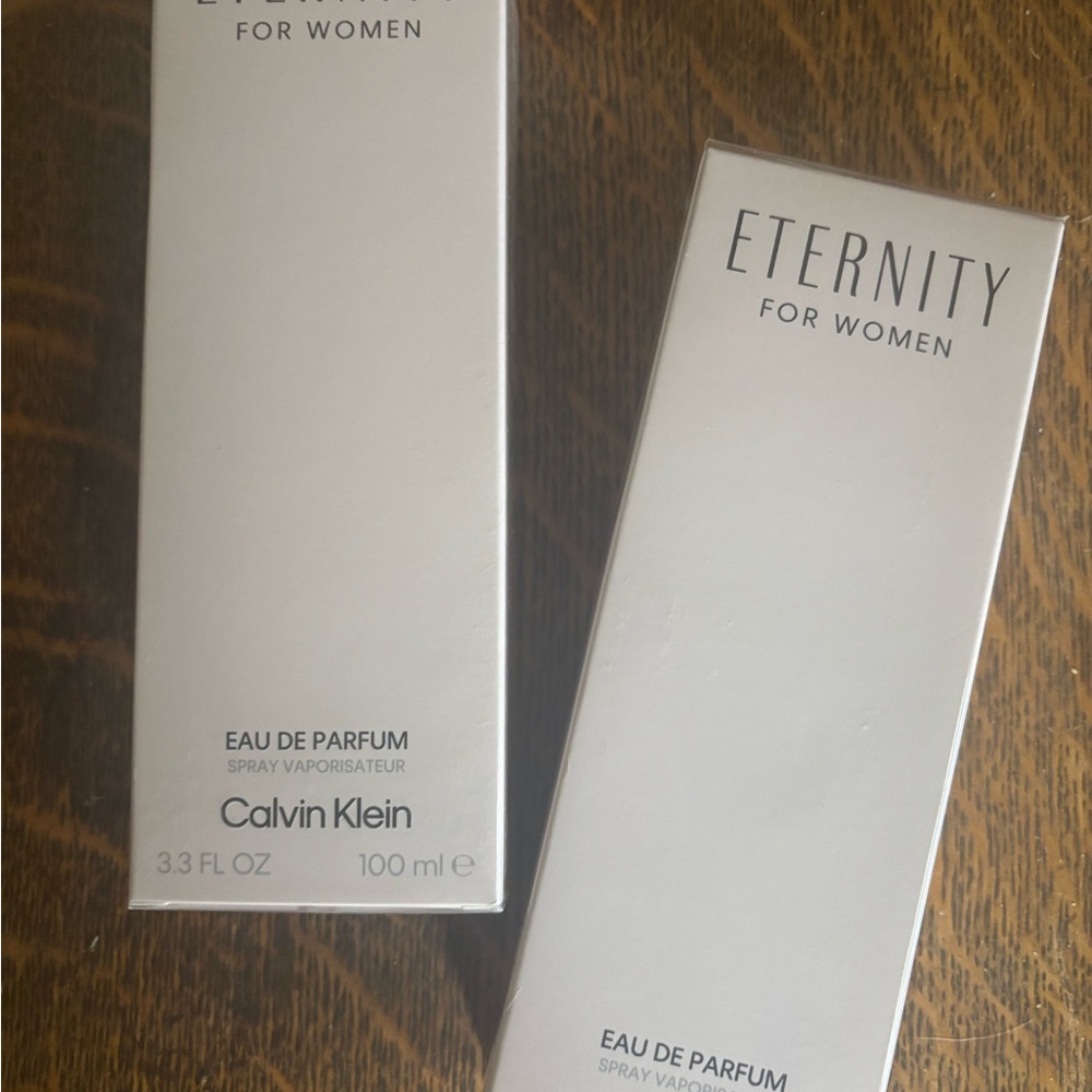 Calvin Klein Eternity for Women — Silver and White Packaging
